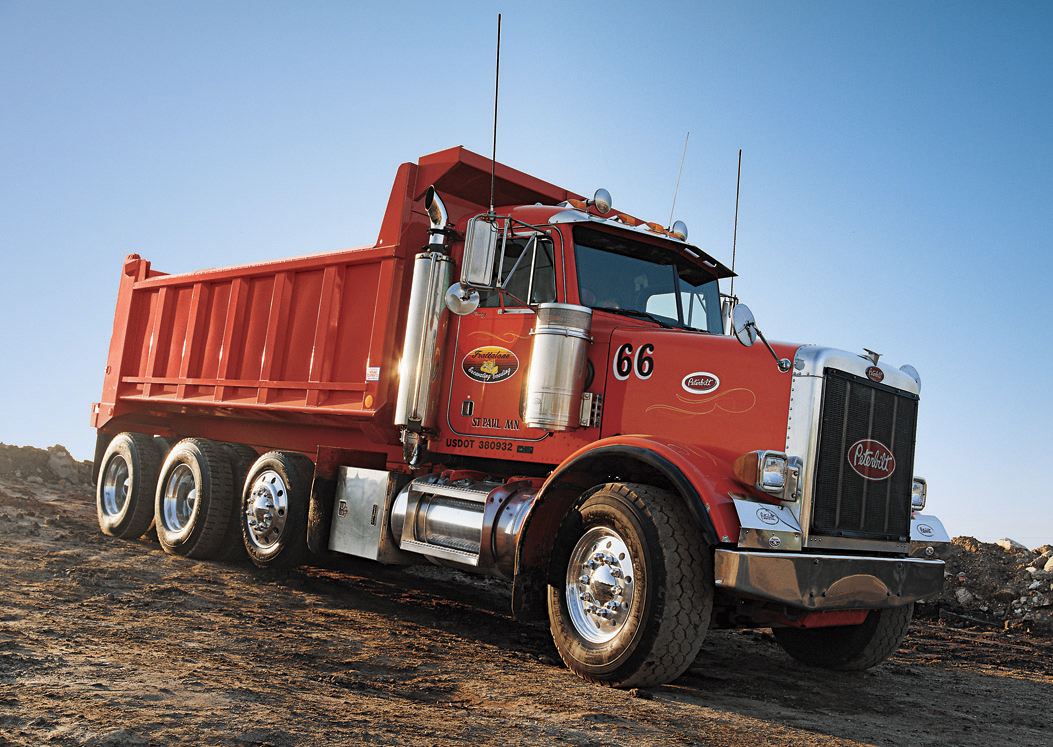 Dump Truck - Hauling Waste to be Recycled for LEED