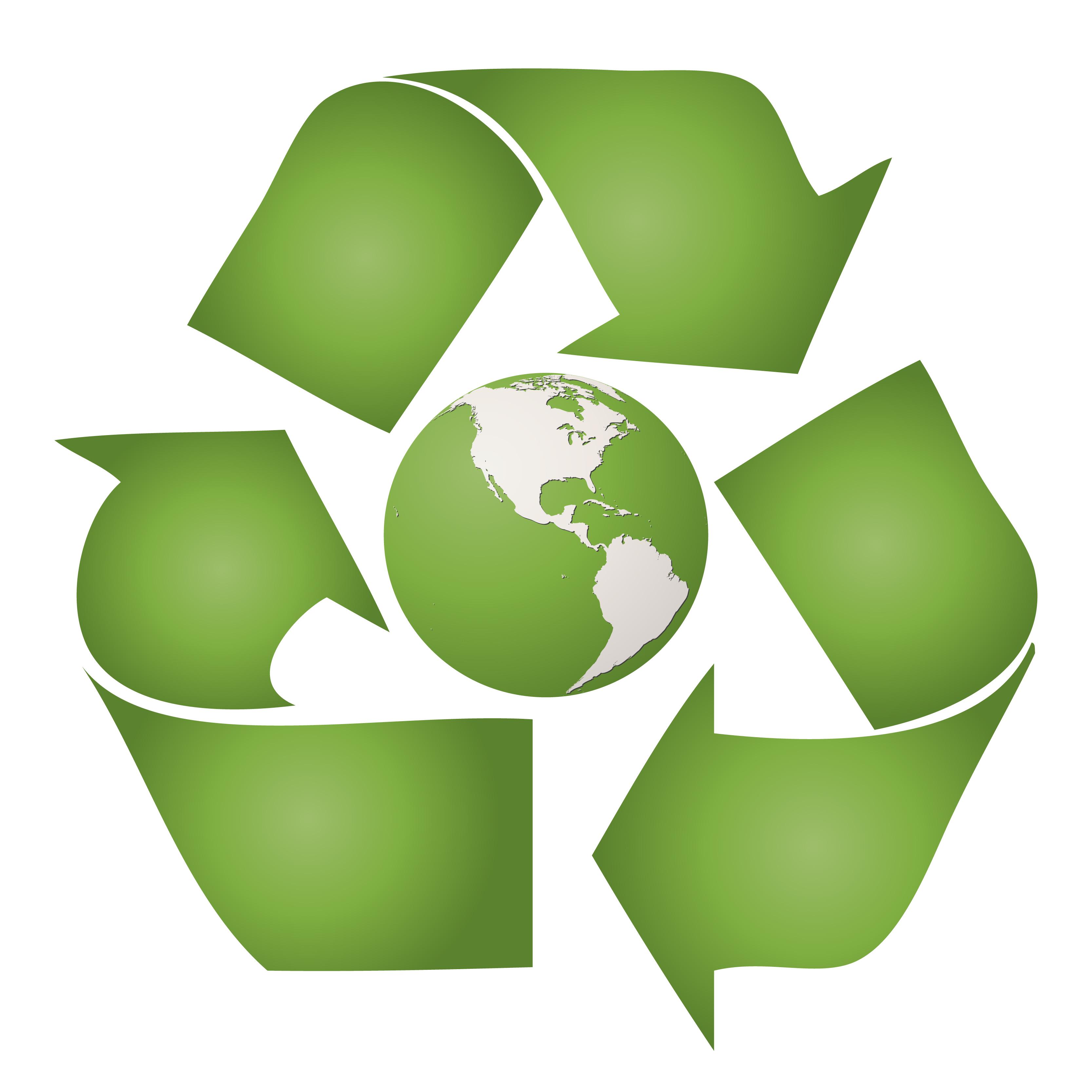 Globe Goes Green Recycling Logo