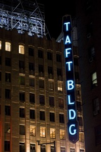 Taft Building at Night